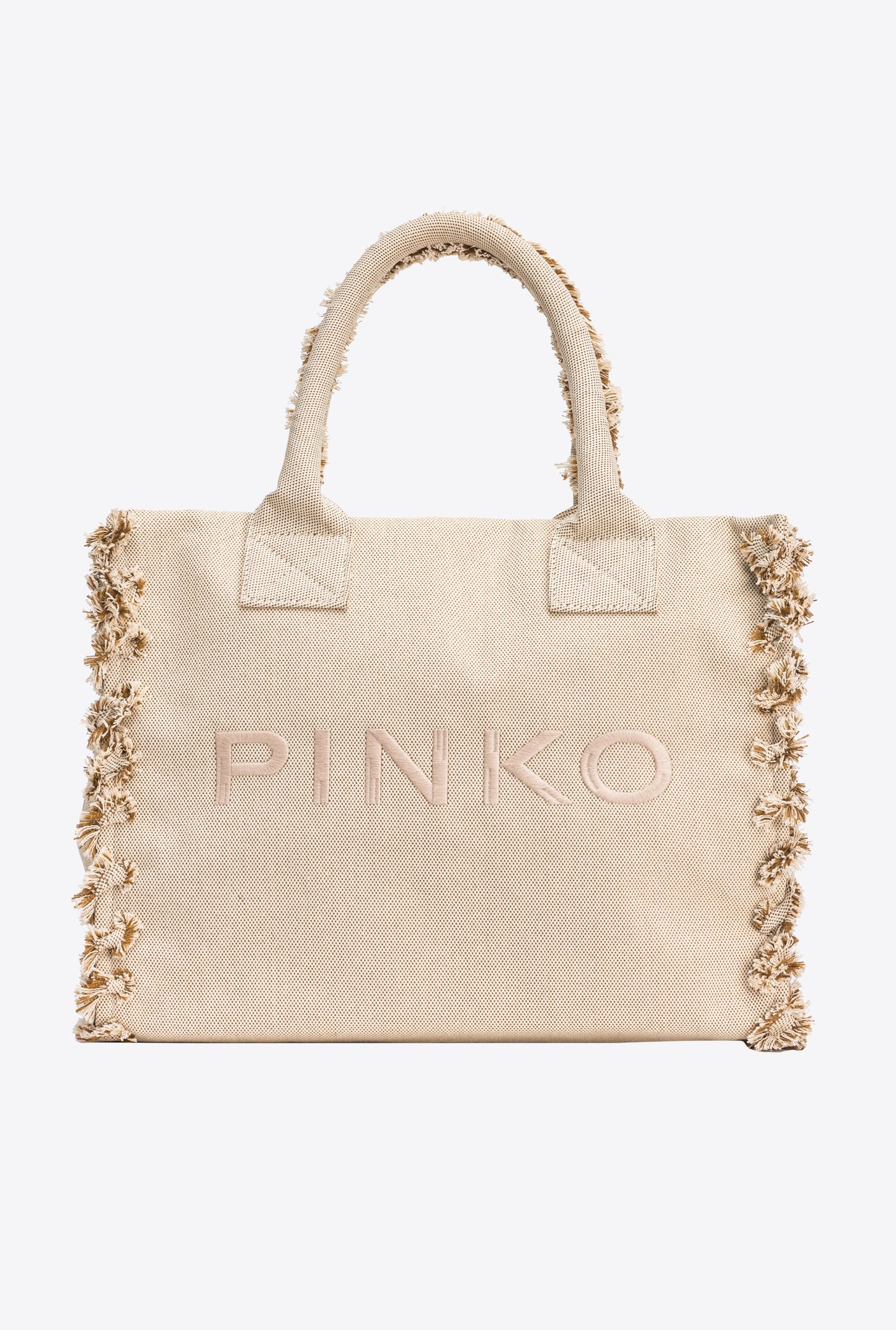 PINKO BEACH SHOPPER IN CANVAS SALE E PEPE