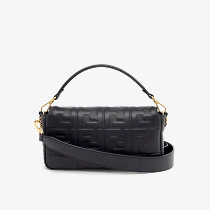 BAGUETTE BORSA IN PELLE NERA