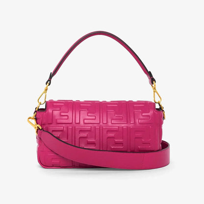 FENDI BAGUETTE BORSA IN NAPPA FUCSIA