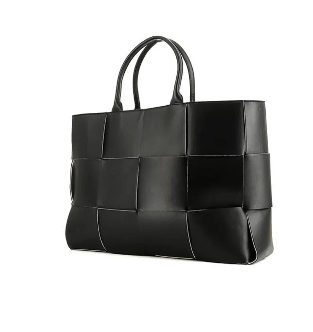 BOTTEGA VENETA SHOPPING ARCO 48 IN PELLE INTRECCIATA NERA