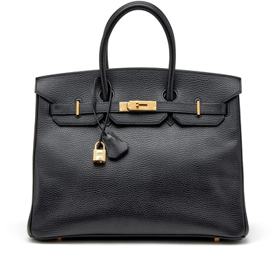 HERMÈS BLACK ARDENNES BIRKIN 35 GOLD HARDWARE, 2003