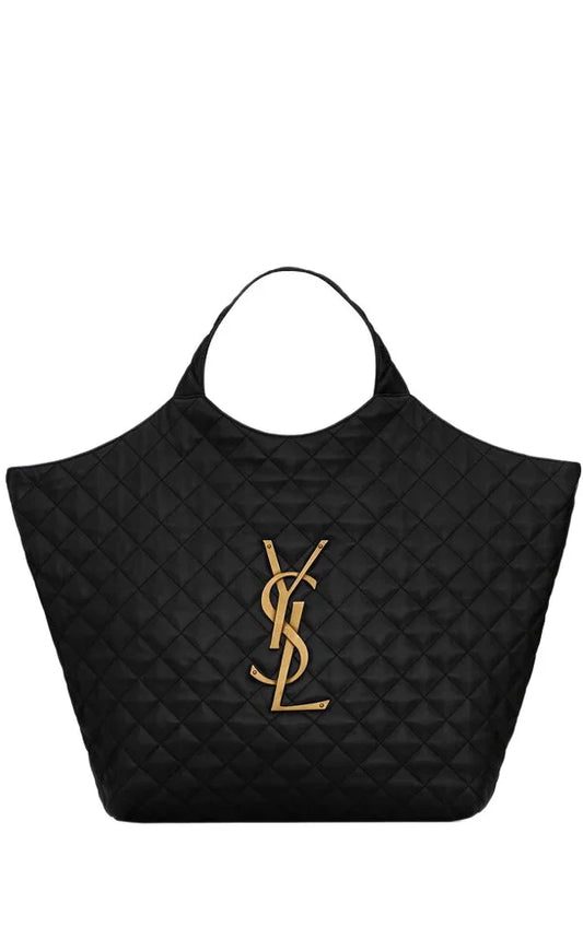 YSL MAXI SHOPPING BAG ICARE IN PELLE DI AGNELLO TRAPUNTATA