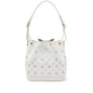 LOUIS VUITTON WHITE CUT-OUT MONOGRAM CALFSKIN PETIT NOÉ GOLD HARDWARE