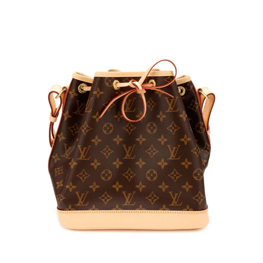 LOUIS VUITTON EBENE MONOGRAM COATED CANVAS PETIT NOÉ GOLD HARDWARE