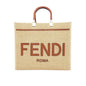 FENDI SUNSHINE MEDIUM SHOPPER IN PAGLIA NATURALE