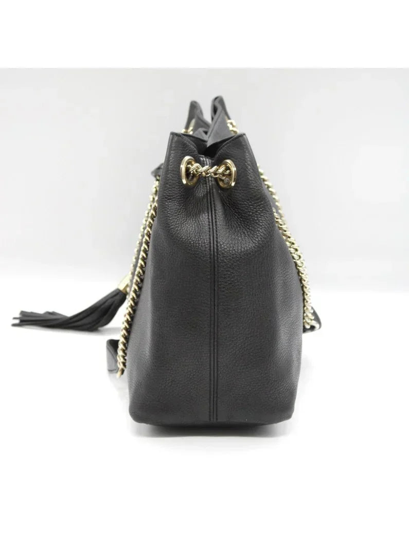 BORSA GUCCI SOHO IN PELLE NERA