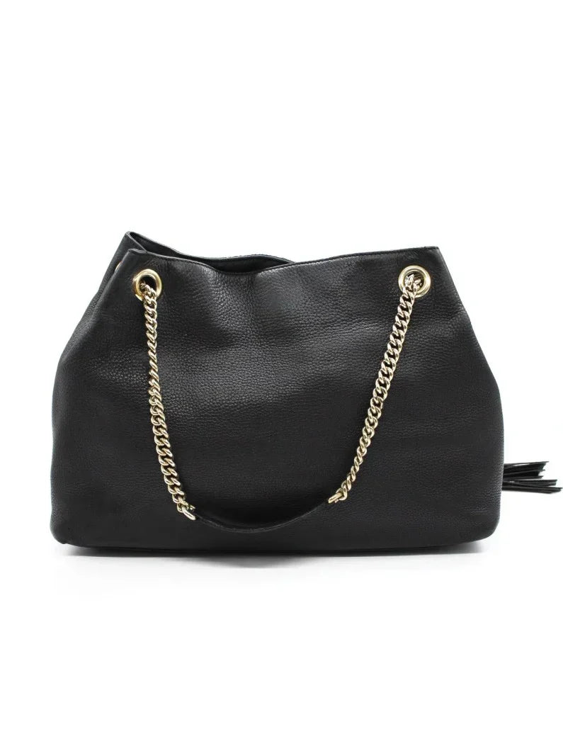 BORSA GUCCI SOHO IN PELLE NERA